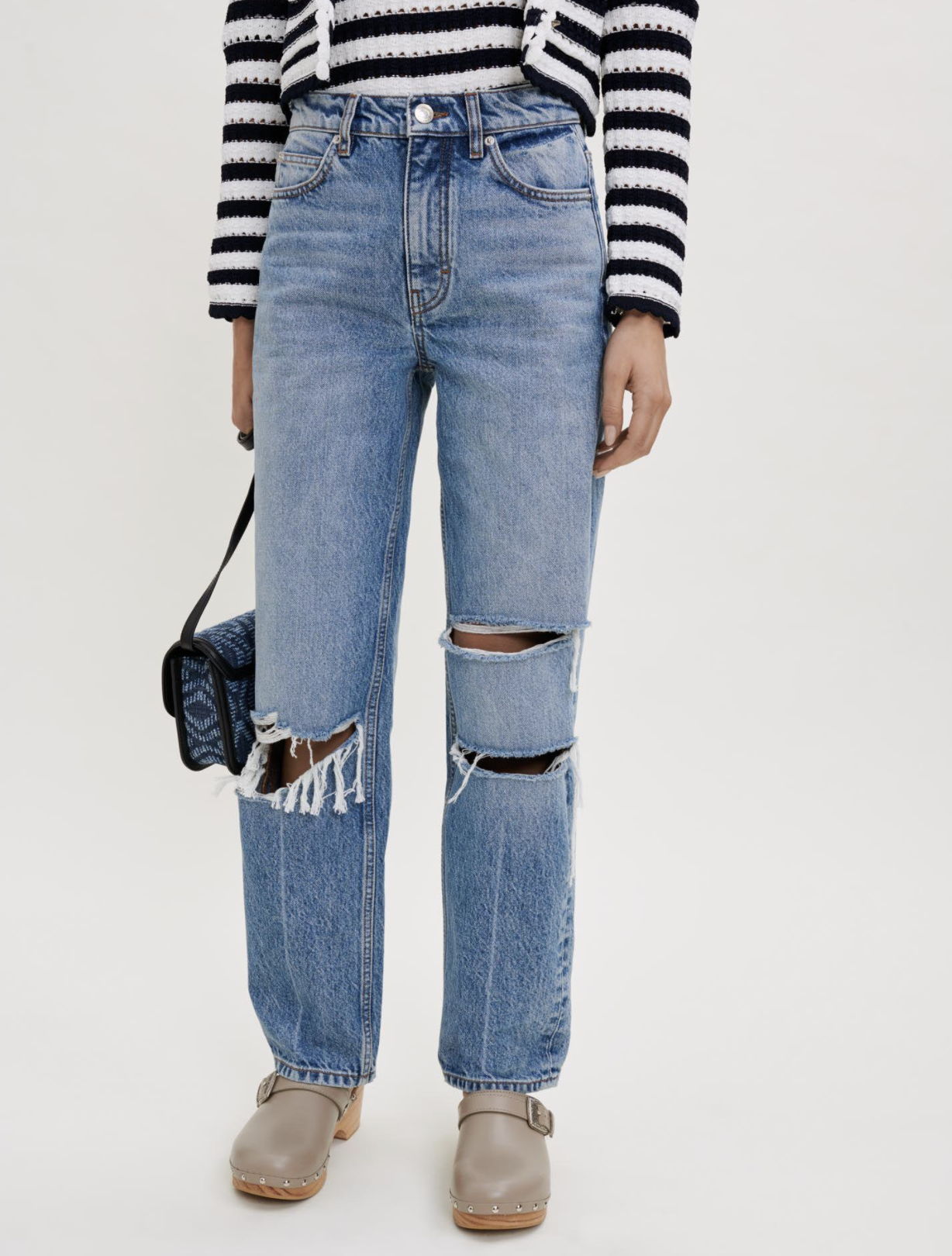 Weekday Rail mid rise baggy fit jeans in seventeen blue wash | ASOS